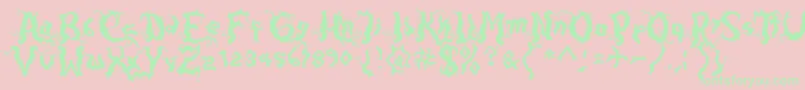 More about Darkwood Font Darkwood Font – Green Fonts on Pink Background