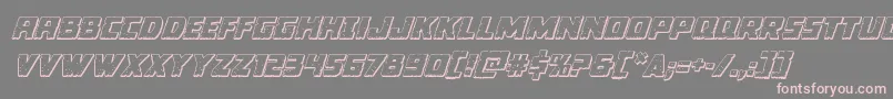 Colossus3Dital Font – Pink Fonts on Gray Background