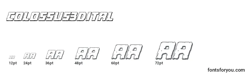 Tailles de police Colossus3Dital