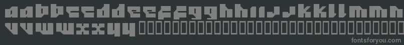 フォント12.20 – 黒い背景に灰色の文字