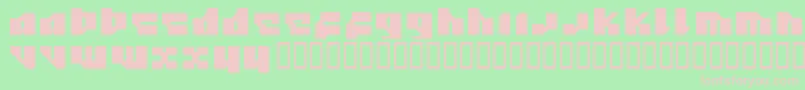 12.20 Font – Pink Fonts on Green Background