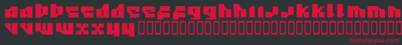 12.20 Font – Red Fonts on Black Background