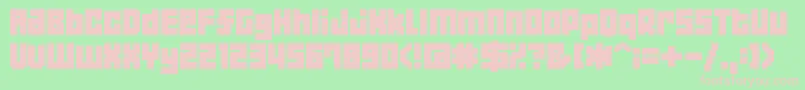 04b 19  Font – Pink Fonts on Green Background