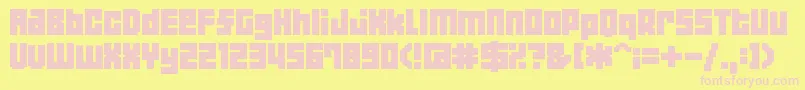 04b 19  Font – Pink Fonts on Yellow Background