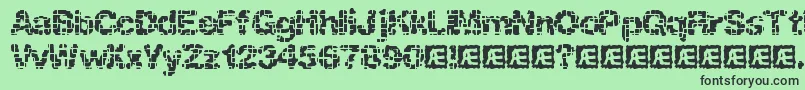 Katalyst Inactive Brk Font – Black Fonts on Green Background