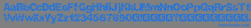 Katalyst Inactive Brk Font – Blue Fonts on Gray Background