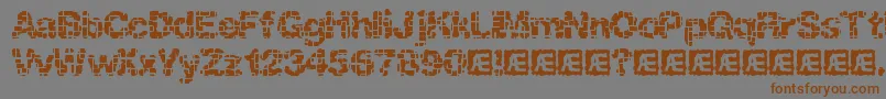 Katalyst Inactive Brk Font – Brown Fonts on Gray Background