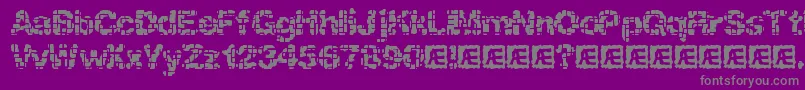 Katalyst Inactive Brk Font – Gray Fonts on Purple Background