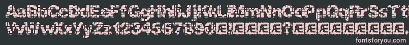 Katalyst Inactive Brk Font – Pink Fonts on Black Background