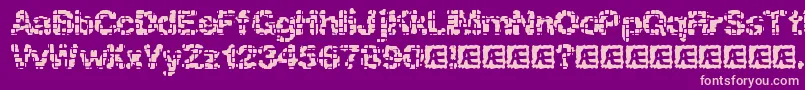 Katalyst Inactive Brk Font – Pink Fonts on Purple Background