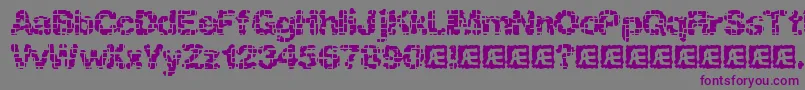 Katalyst Inactive Brk Font – Purple Fonts on Gray Background