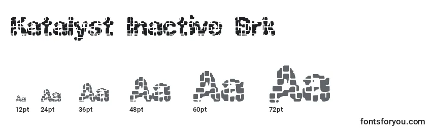 Размеры шрифта Katalyst Inactive Brk