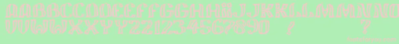 JmhFelizOut Font – Pink Fonts on Green Background