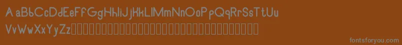 Шрифт RecinosscriptBold – серые шрифты на коричневом фоне
