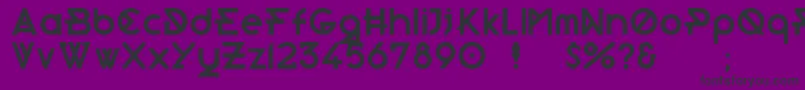 Morden Font – Black Fonts on Purple Background