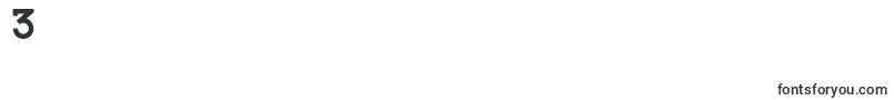 フォントMorden – フォント数字3