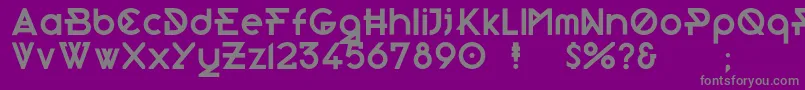 Morden Font – Gray Fonts on Purple Background