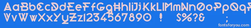 Morden Font – Pink Fonts on Blue Background