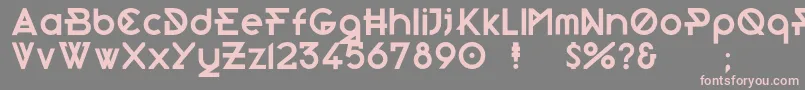 Morden Font – Pink Fonts on Gray Background