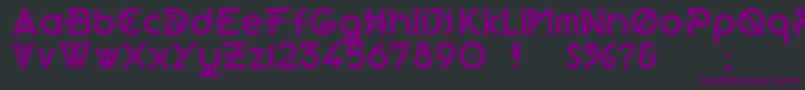 Morden Font – Purple Fonts on Black Background