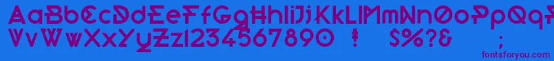 Подробнее о шрифте Morden Шрифт Morden – фиолетовые шрифты на синем фоне
