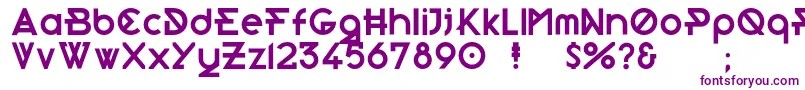 Morden-fontti – violetit fontit valkoisella taustalla