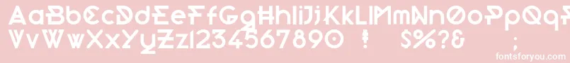 Morden Font – White Fonts on Pink Background