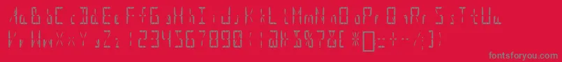 SupernovaDisplay Font – Gray Fonts on Red Background