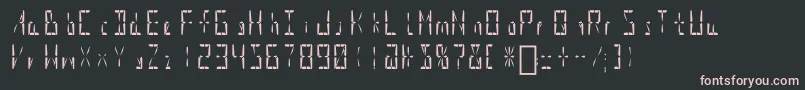 SupernovaDisplay Font – Pink Fonts on Black Background