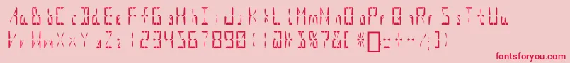 Шрифт SupernovaDisplay – красные шрифты на розовом фоне