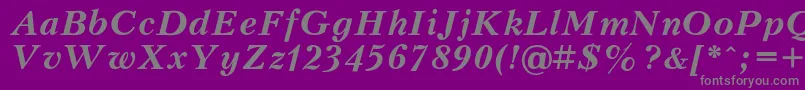Petert Font – Gray Fonts on Purple Background
