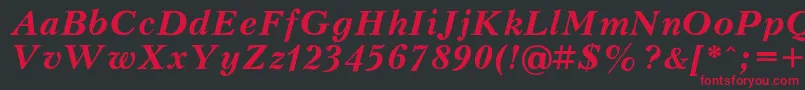 Petert Font – Red Fonts on Black Background