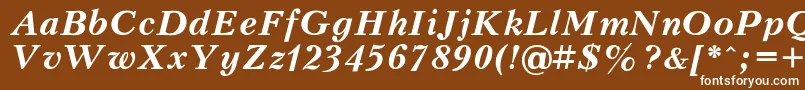 Petert Font – White Fonts on Brown Background