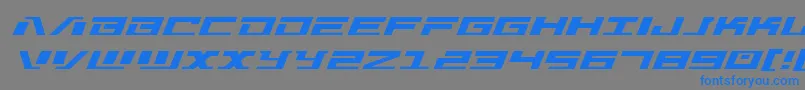 Warmachinexpand Font – Blue Fonts on Gray Background