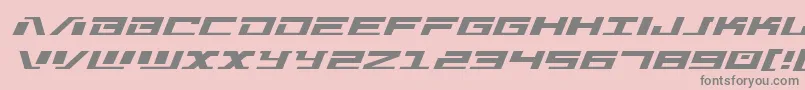 Warmachinexpand Font – Gray Fonts on Pink Background