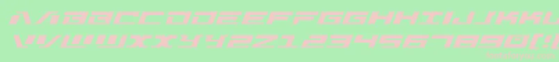 Шрифт Warmachinexpand – розовые шрифты на зелёном фоне