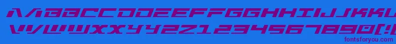 Шрифт Warmachinexpand – фиолетовые шрифты на синем фоне