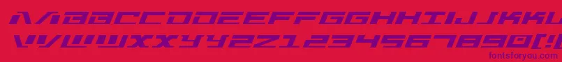 Warmachinexpand Font – Purple Fonts on Red Background