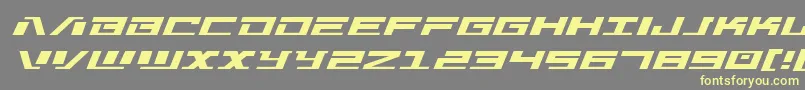 Warmachinexpand Font – Yellow Fonts on Gray Background