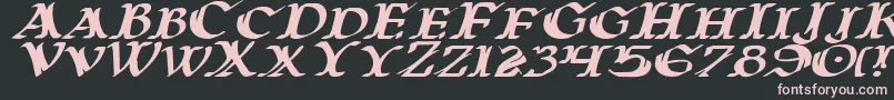 Warasgardei Font – Pink Fonts on Black Background