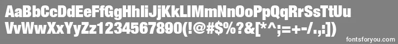 ContextRepriseExtrablackSsiExtraBlack Font – White Fonts on Gray Background