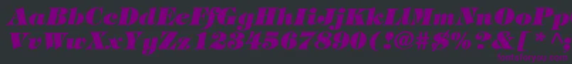 TiffanyHeavyItalic Font – Purple Fonts on Black Background