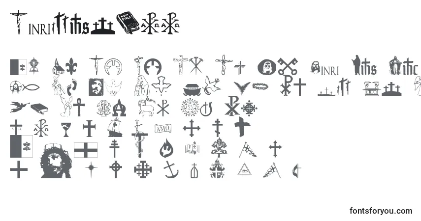 A fonte Christ22 – alfabeto, números, caracteres especiais