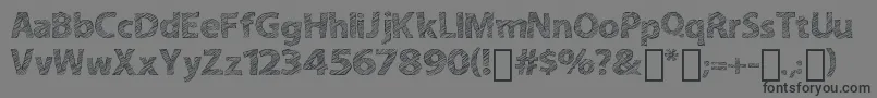 ABitSketchy-Schriftart – Schwarze Schriften auf grauem Hintergrund