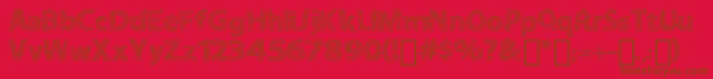 ABitSketchy Font – Brown Fonts on Red Background