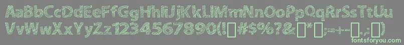 Más sobre la fuente ABitSketchy fuente ABitSketchy – Fuentes Verdes Sobre Fondo Gris