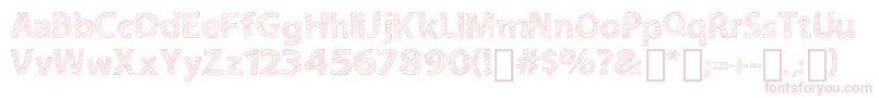 Czcionka ABitSketchy – różowe czcionki