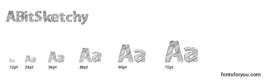ABitSketchy Font Sizes