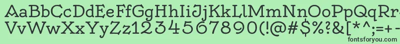Шрифт OldenburgRegular – чёрные шрифты на зелёном фоне