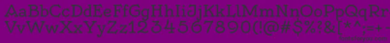 Fonte OldenburgRegular – fontes pretas em um fundo violeta